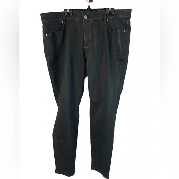Loft Skinny Black Shimmer Jeans Size 18 - Picture 2 of 10